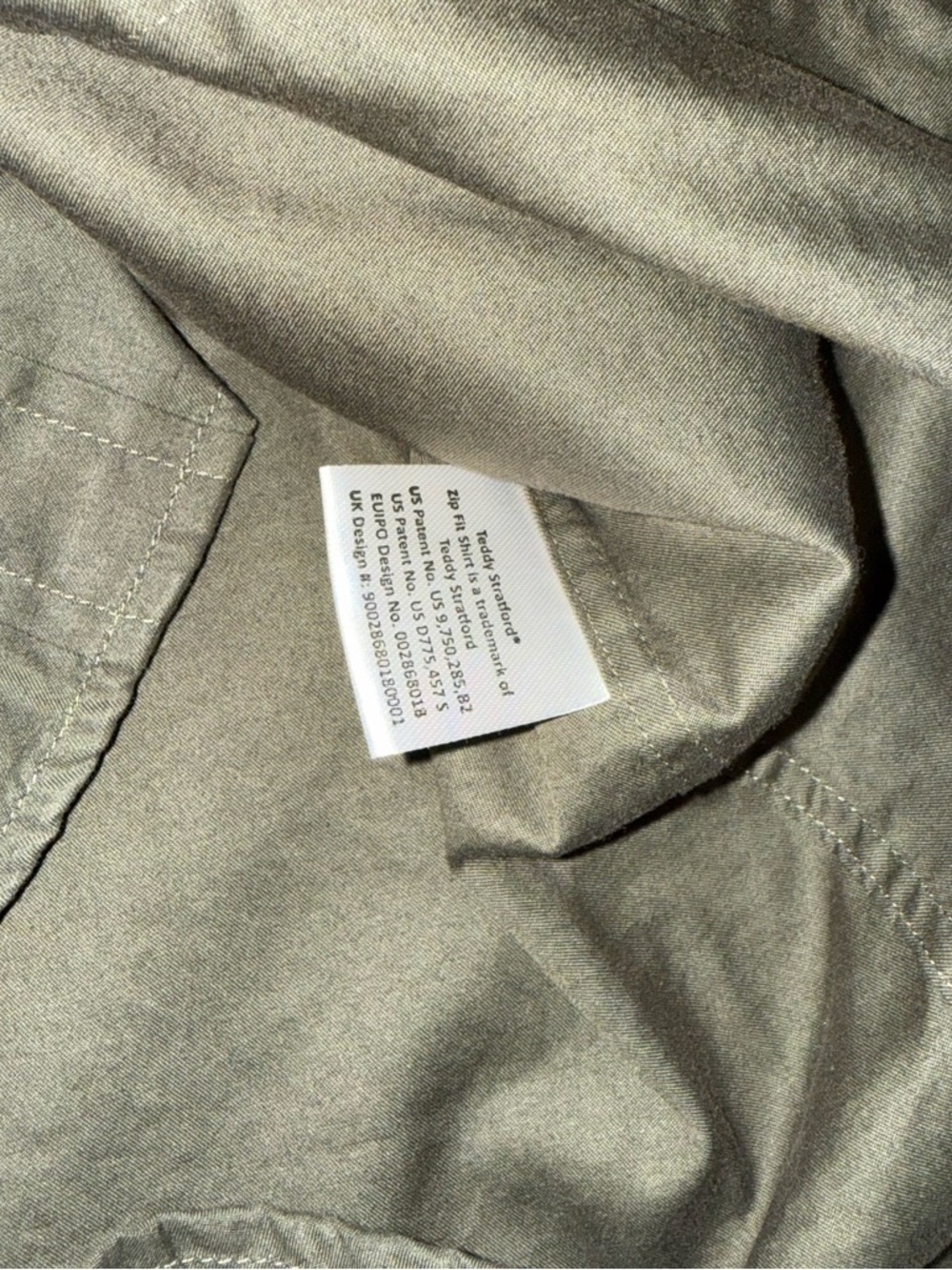 Teddy Stratford zip fit button up shirt Large - Picture 3 of 5